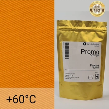 Оранжова низькотемпературна фарба-барвник для тканини, Proline Promo "Orange" 150 г