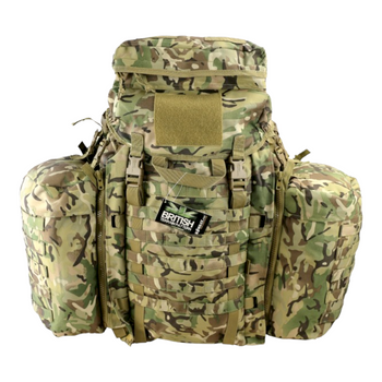 Тактичний рюкзак Assaual Pack With Side Pouchs, Kombat Tactical, Multicam