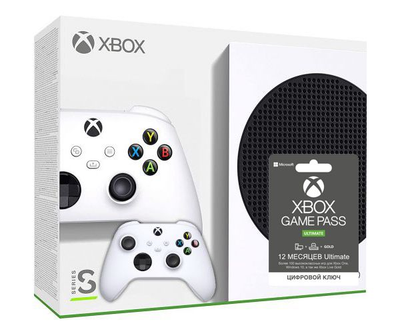 Microsoft Xbox Series S 512Gb + доп. Wireless Controller with Bluetooth (Robot White) + Xbox Game Pass Ultimate (12 місяців)