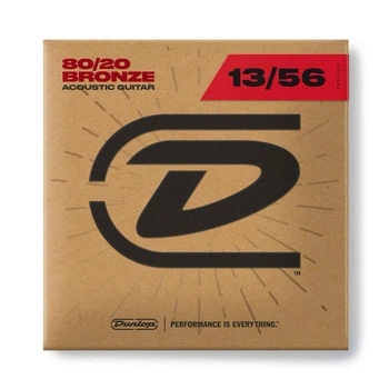 Струны для акустической гитары Dunlop DAP1356 Phosphor Bronze Acoustic Guitar Strings (13-56)