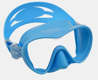 Маска Cressi F1 SMALL BLUE для плавания подводной охоты дайвинга снорклинга фридайвинга