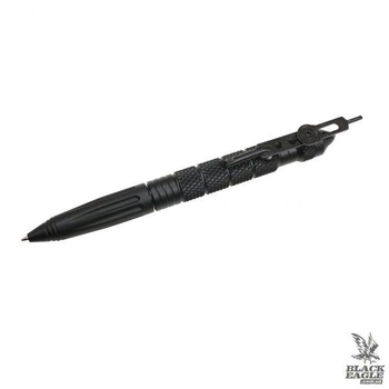 Тактична ручка UZI Tactical Pen With Glassbreaker & Cuff Key Black
