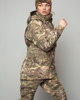 Женская штурмовая куртка UATAC Gen 5.2 (XXL) Мультикам FOREST (Лес). Куртка пара с флисом