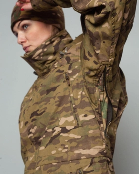 Женская штурмовая куртка UATAC Gen 5.2 (3XL) Мультикам OAK (Дуб). Куртка пара с флисом