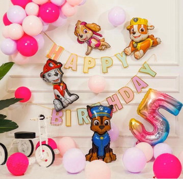Фотозона Из Шаров Щенячий Патруль Happy Birthday С Облачком
