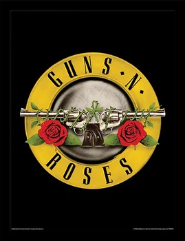 Постер плакат в раме "Guns N' Roses (Bullet Logo)" Pyramid International (pat-103749)