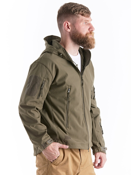 Куртка зимняя тактическая Eagle Soft Shell WJ-17 с флисом Green Olive S