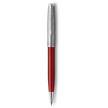 Ручка шариковая Parker SONNET Essentials Metal & Red Lacquer CT BP Красный Серебристый 83 632