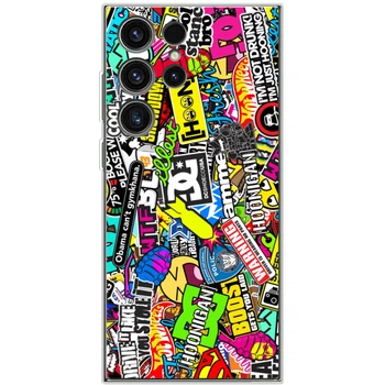 Силіконовий чохол BoxFace Samsung Galaxy S23 Ultra (S918) Multicolored Inscriptions (45778-up880)