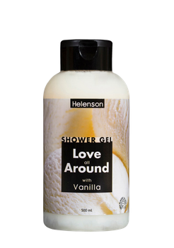 Гель для душу Ваніль HELENSON SHOWER GEL LOVE AROUND VANILLA 500 ml
