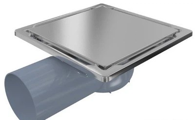 Трап для душу VALTEMO INOX-S TRENDY з боковим відводом 10х10