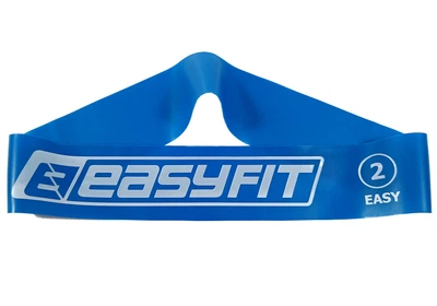Гумка для фітнесу EasyFit #2 опір 5 кг (гумова петля, латексна стрічка опору, кільце для йоги на ноги) WS-5-EFBlue