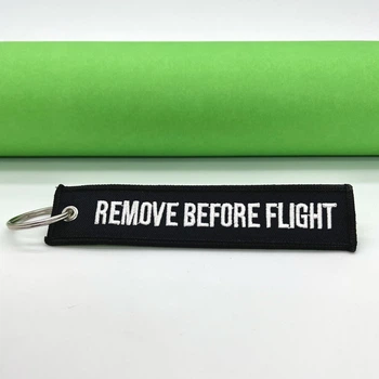 Брелок Remove Before Flight Черный