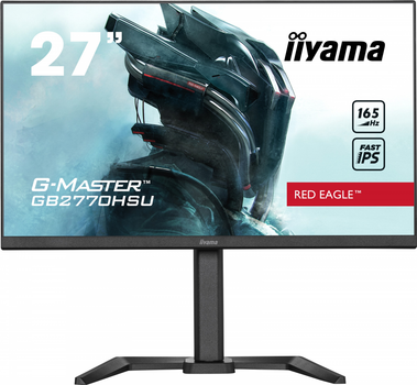 Монітор 27" iiyama G-Master GB2770HSU-B5 -- Fast IPS IGZO 0.8ms / 165Гц / 8-Bit / FreeSync Premium / G-SYNC Compatible