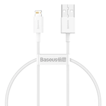USB кабель для iPhone з роз'ємом Lightning BASEUS Superior Series Fast Charging Data Cable (0.25м, 2.4A). White