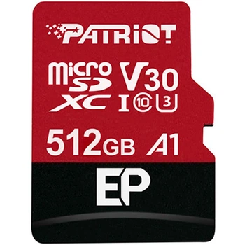 Карта пам'яті Patriot EP A1 MicroSDXC 512GB UHS-I/U3 Class 10 + SD-adapter (PEF512GEP31MCX)