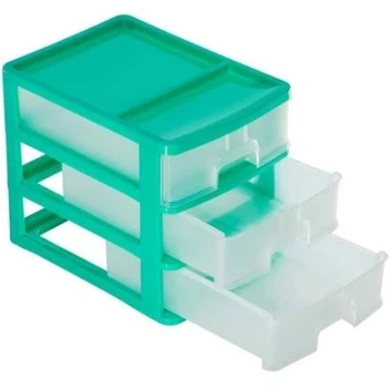 Міні комод А4 R-Plastic 10211 на 3 ящики Салатовий