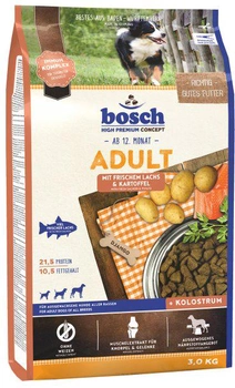 Сухий корм для собак Bosch HPC Adult Лосось + картопля 3 кг (4015598013291)