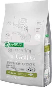 Сухой беззерновой корм для щенков Nature's Protection Superior Care White Dogs Grain Free Junior Small and Mini Breeds 1.5 кг (4771317458292)