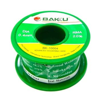 YUF Припой Baku BK-10004 (0.4 мм, Sn 97%, Ag 0.3%, Cu 0.7%, rma 2%)
