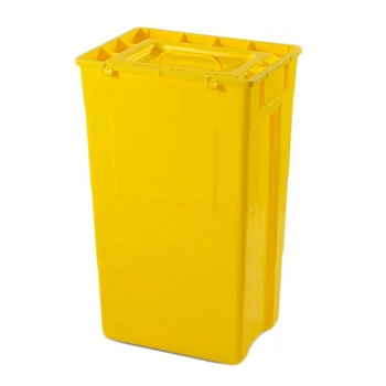 Контейнер 60 л для сбора медицинских и биологических отходов с многоразовой крышкой Желтый AP Medical