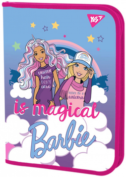 Папка для зошитів YES на блискавці В5 Barbie (491550) (5056137130689)