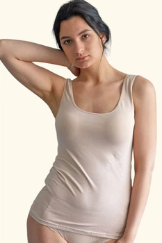 Женская хлопковая майка Janira 45201 dune 44(M) Телесный