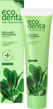 Зубная паста Ecodenta Green Line Brilliant Whitening Отбеливающая 100 мл (4770001333808)