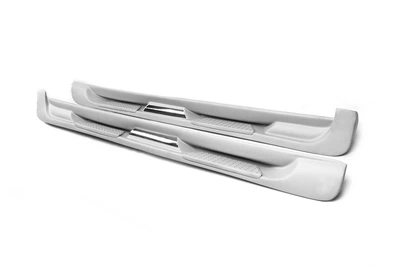 Боковые пороги Sorento тип (под покраску) для Volkswagen Caddy 2004-2010 гг