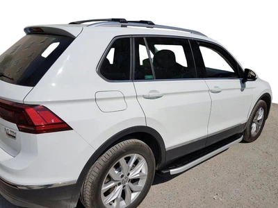 Бічні пороги (2 шт, алюм) для Volkswagen Tiguan (2007-2016 рр.), пороги для Tiguan, алюмінієві пороги Tiguan
