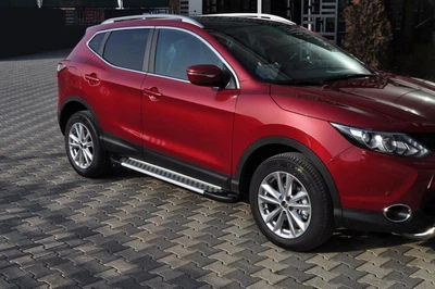 Бічні пороги для Nissan Qashqai (2014-2021 рр.), алюмінієві пороги, 2 шт, пороги для Qashqai
