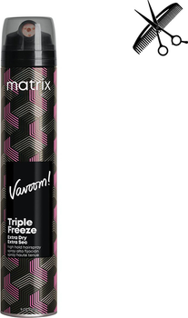 Профессиональный сухой спрей Matrix Vavoom Triple Freeze Extra Dry для экстрафиксации с тройным диффузором 300 мл (3474637103583)