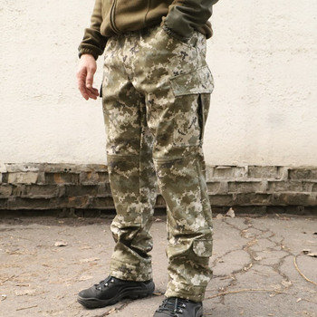 Штани для військових Softshell камуфляжні піксель розмір 46 (ММ-14)