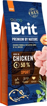 Сухий корм для собак Brit Premium Sport із підвищеними фізичними навантаженнями зі смаком курки 15 кг (8595602526673)