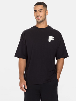 T-shirt męski basic Fila FAM0140-80001 S Czarny (4064556365422)