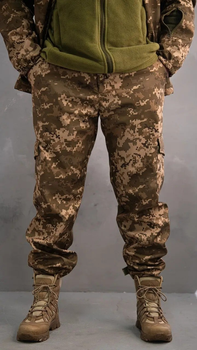 Тактичні штани ЗСУ військові армійські Softshell піксель розмір 54