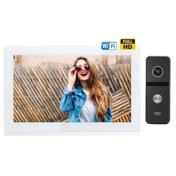Комплект домофона CoVi Security TAB-10 FHD Wi-Fi White + Iron FHD Black
