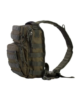 Рюкзак тактичний однолямковий KOMBAT UK Mini Molle Recon Shoulder Bag (kb-mmrsb-olgr00001111)