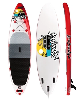 SUP AQUALUST САП доска 320 см. Борд Board Paddle новая 2 слоя 10.6 Red универсальная надувная, арт.4