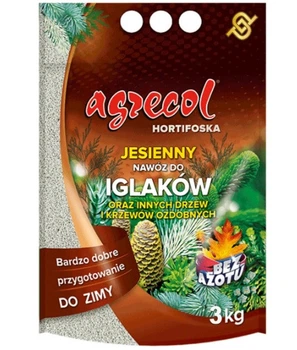 ОСЕННЕЕ УДОБРЕНИЕ ДЛЯ ХВОЙНЫХ и декоративных кустов 0.0.25, 3 кг, AGRECOL