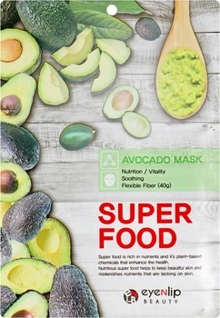 Тканинна маска "Авокадо" - Eyenlip Super Food Avocado Mask 23ml (825707-10507)