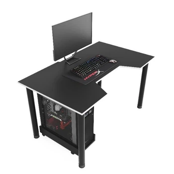 Геймерский игровой стол ZEUS™ GAMER-3 черный / белый