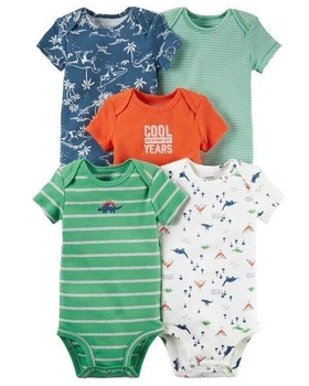 Набор хлопковых боди Carter's с коротким рукавом 5 штук (рост 62-104 см)