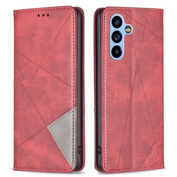 Чехол-книжка с кармашками UniCase Geometric Pattern для Samsung Galaxy A54 (A546) - Red