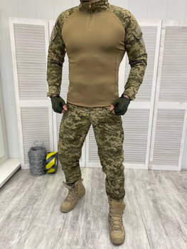 Тактичний військовий костюм Attac ( Убакс + Штани ), Камуфляж: Піксель ЗСУ, Розмір: S