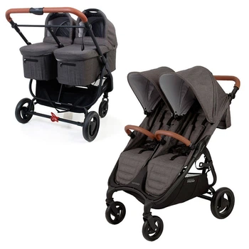 Універсальна коляска для двійні 2 в 1 Valco Baby Snap DUO Trend Charcoal