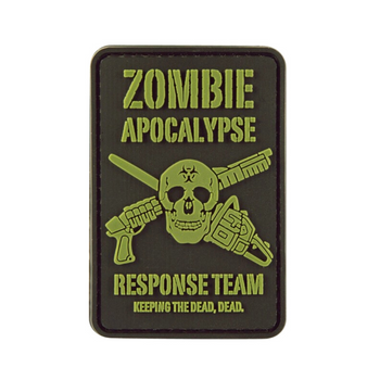 Шеврон "Zombie Apocalypse", Kombat Tactical, Black/Olive
