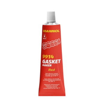 Червоний високотемпературний силіконовий герметик Mannol 9914 Gasket Maker Red 85g ( 9914)