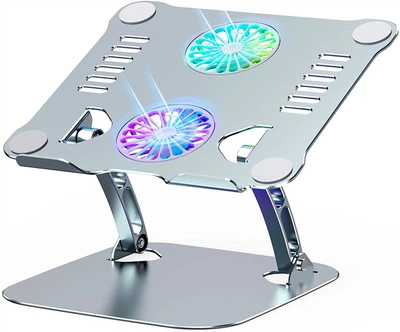 Подставка для ноутбука VHG A53 складная с вентилятором Folding Laptop Stand Silver