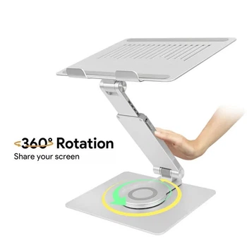 Подставка для ноутбука VHG A35 складная поворотная 360°C Rotatable Laptop Stand Silver